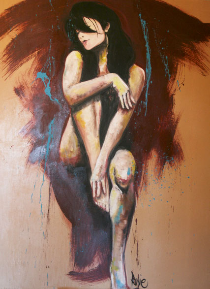 Woman on Wall